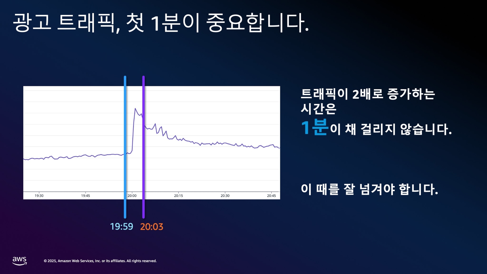 실제 광고 유입 트래픽 패턴
