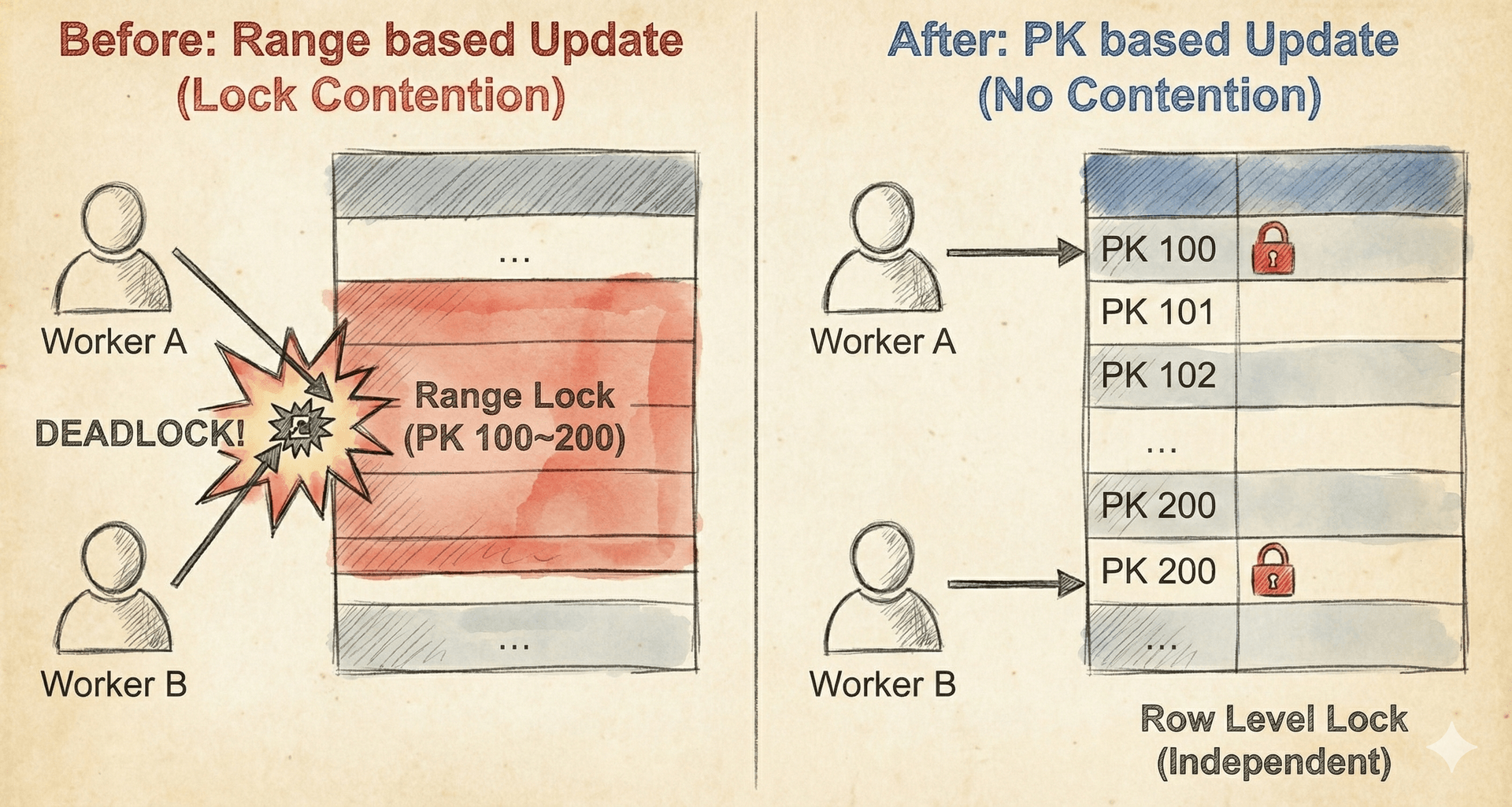 데이터 범위 격리를 통해 병렬 스레드 간의 자원 간섭을 제거하고 Lock Free 환경을 구현한 Spring Batch Partitioning 아키텍처