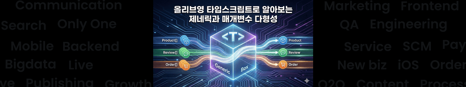 올리브영 테크블로그 포스팅 올리브영 타입스크립트로 알아보는 제네릭과 매개변수 다형성